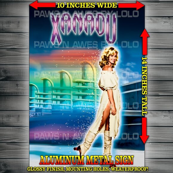 Xanadu Olivia Newton John Fantasy Movie Glossy Wall Art Metal Sign 10x14" - Picture 1 of 1